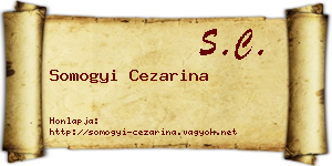 Somogyi Cezarina névjegykártya
